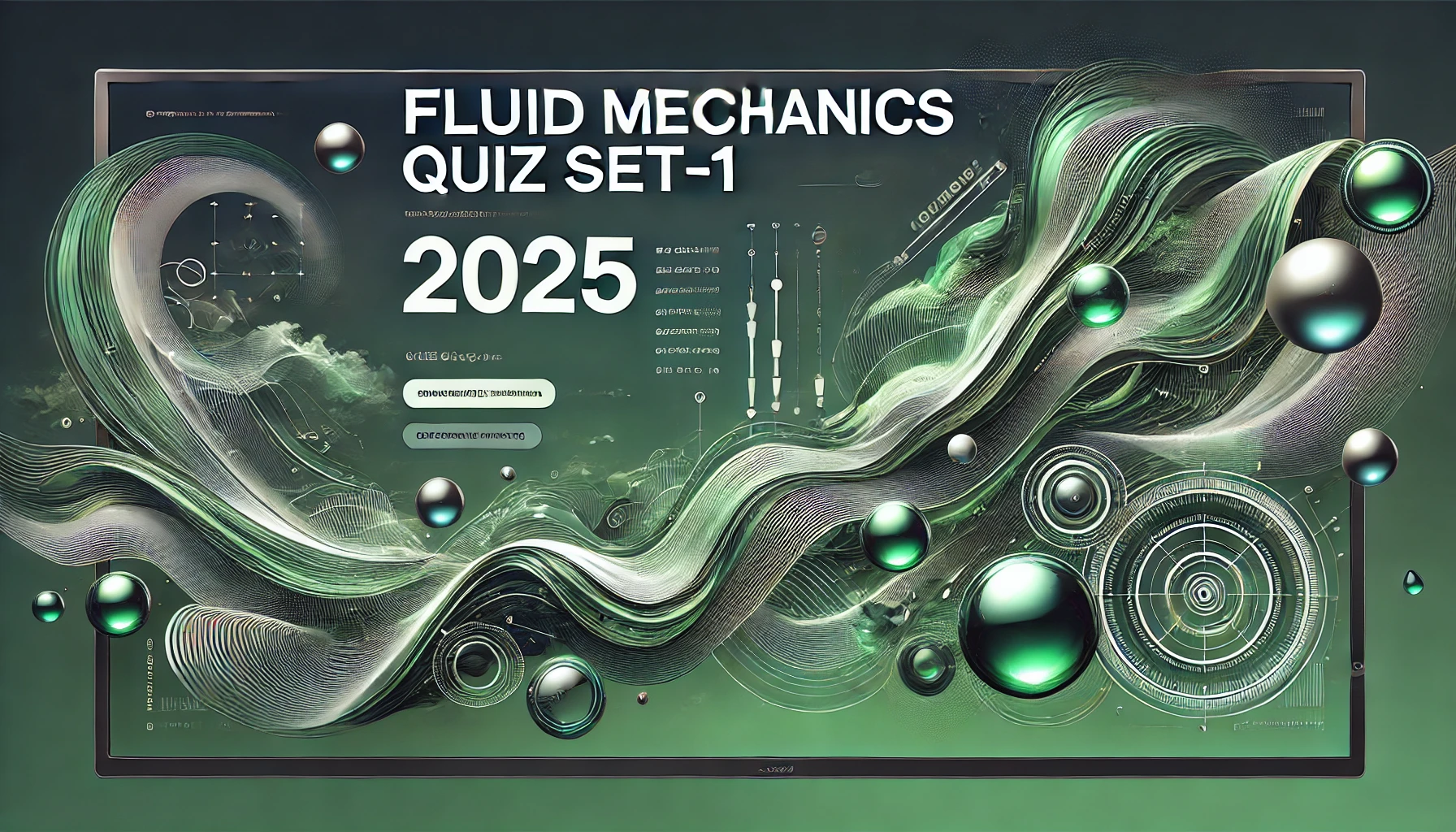 Fluid Mechanics Quiz Set-1