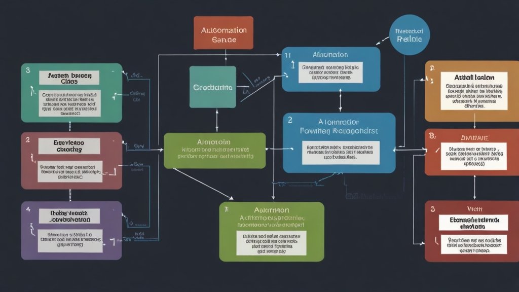 A simple flowchart depicting how automation in GIS improves efficiency, accuracy, and scalability.