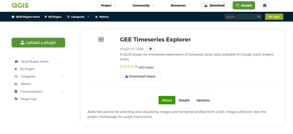 GEE Timeseries Explorer