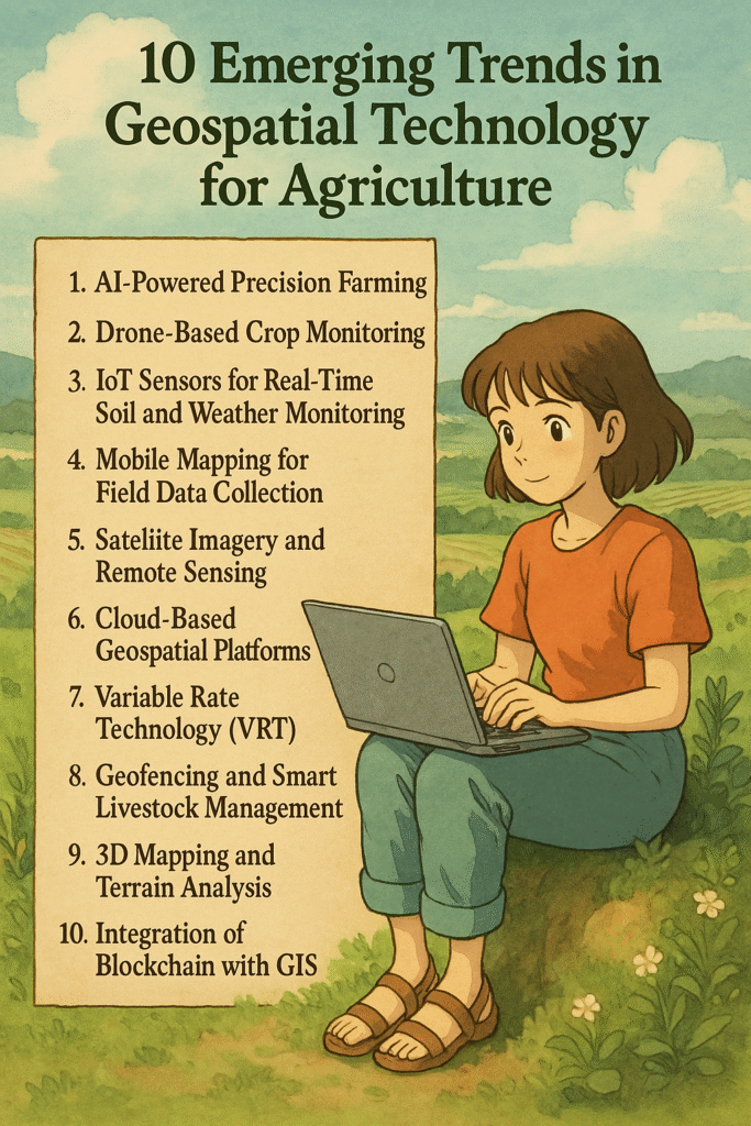 10 Emerging Trends in Geospatial Technology for Agriculture